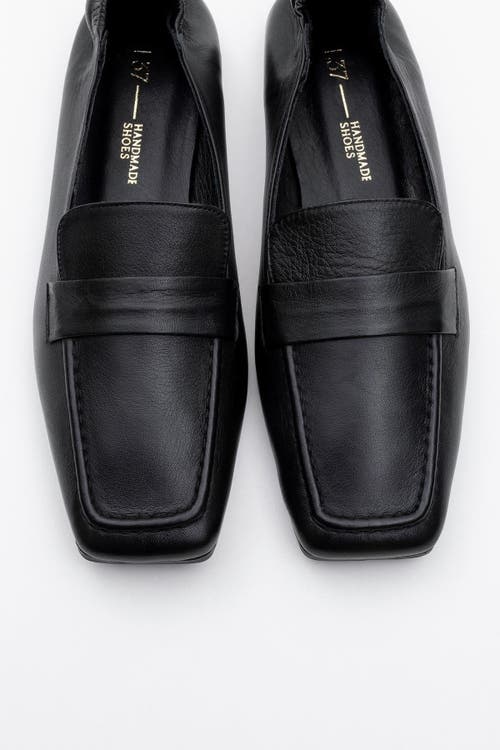 Forever & Always Shoes Liepa Leather Loafers In Black Leather