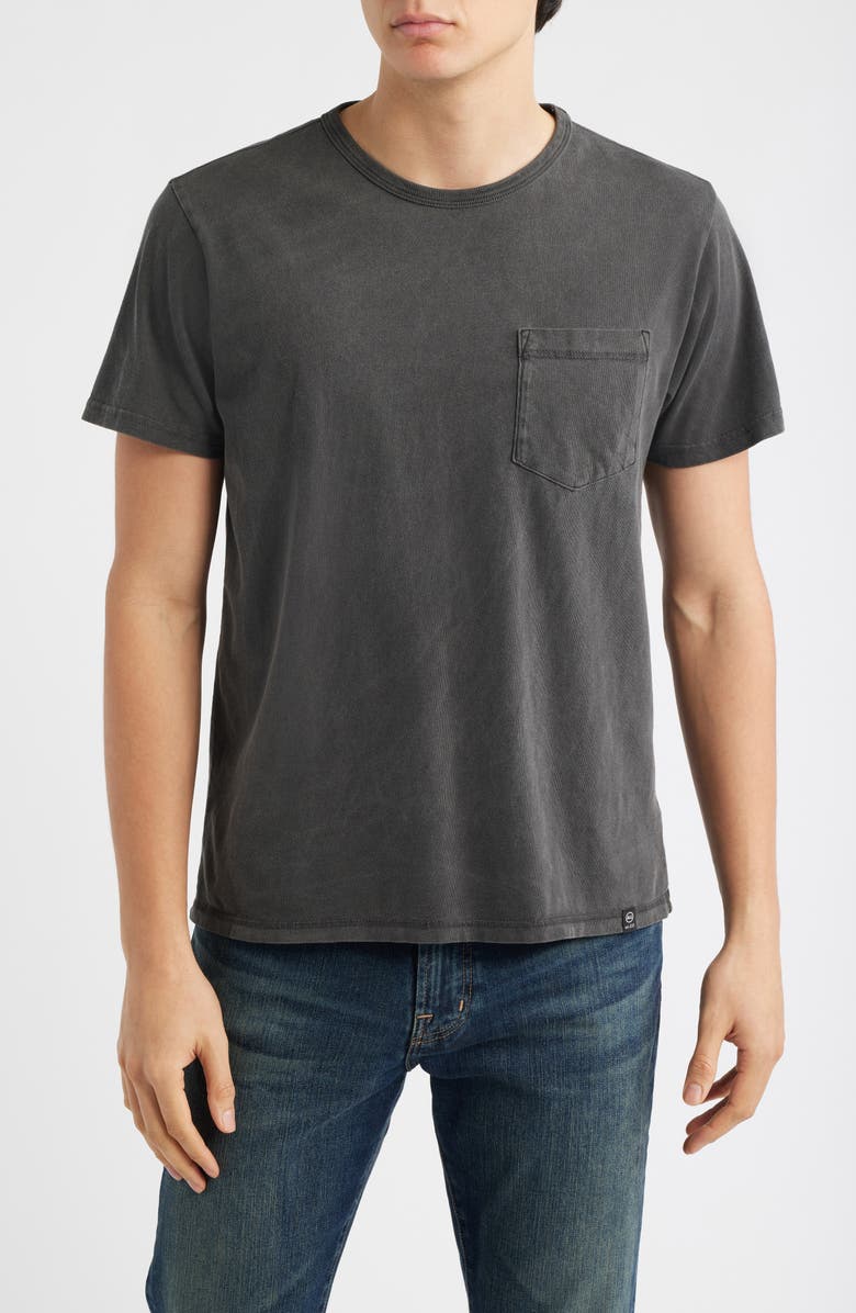 AG Nick Cotton Pocket T-Shirt, Main, color, Heritage Black