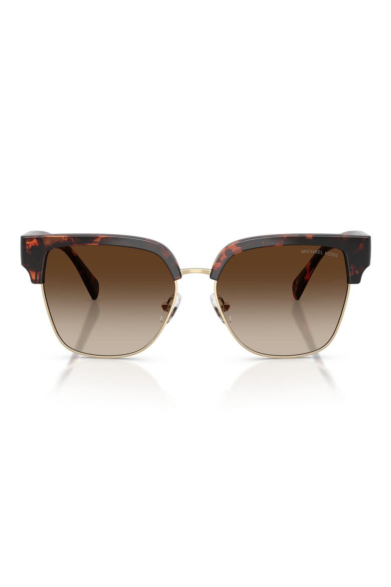 St. Eustatius 56mm Square Sunglasses, Main, color, DARK TORTOISE / SMOKE GRADIENT