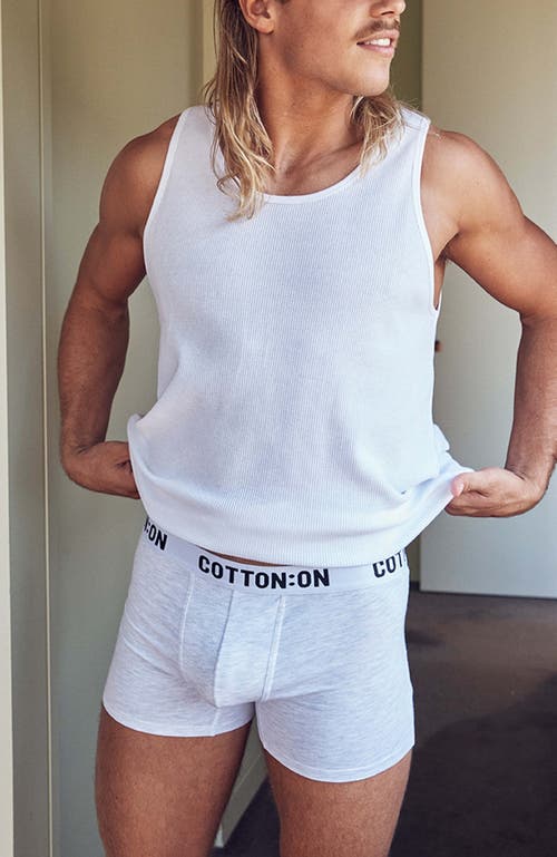 Cotton On Mens Organic Cotton Trunks In Gray