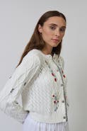 Central Park West Jaden Embroidered Cardi