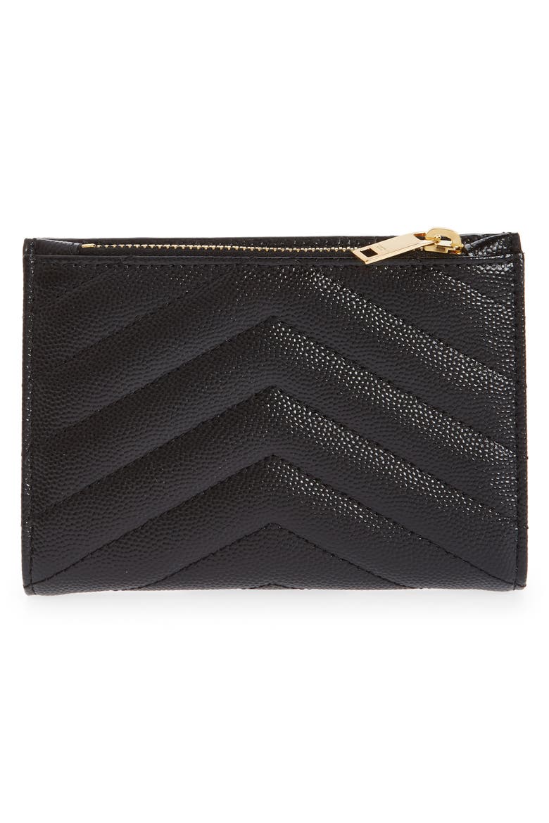 Monogram Matelassé Leather Bifold Wallet, Alternate, color, 1000 NERO
