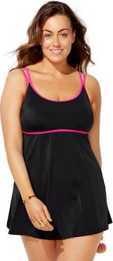 Swimsuits for All Lingerie Strap Swimdress