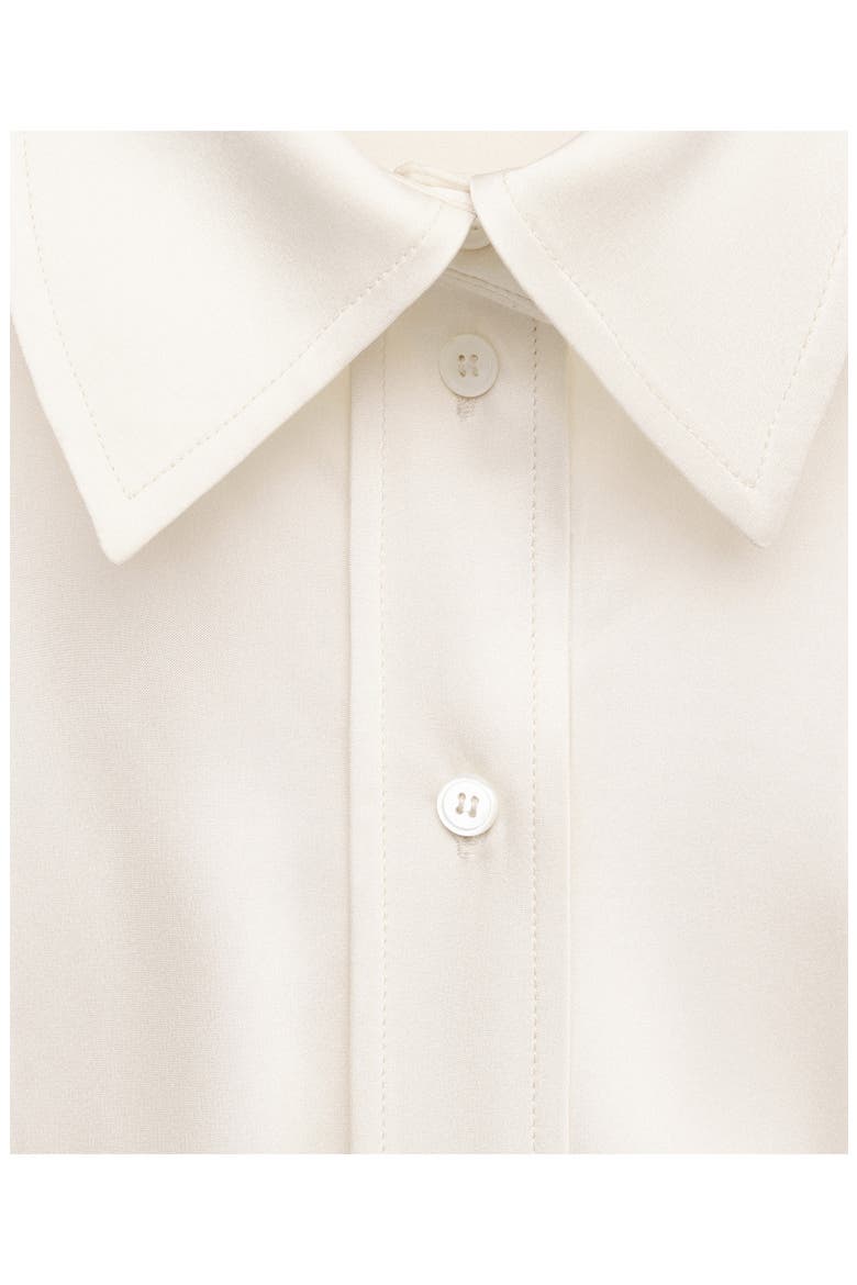 Back Tie Satin Shirt, Alternate, color, ECRU