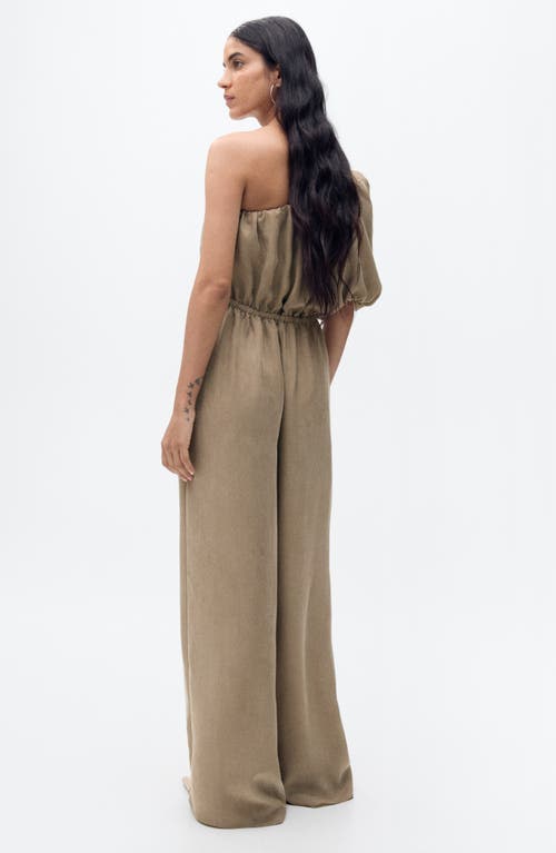 Shop Mango One-shoulder Jumpsuit