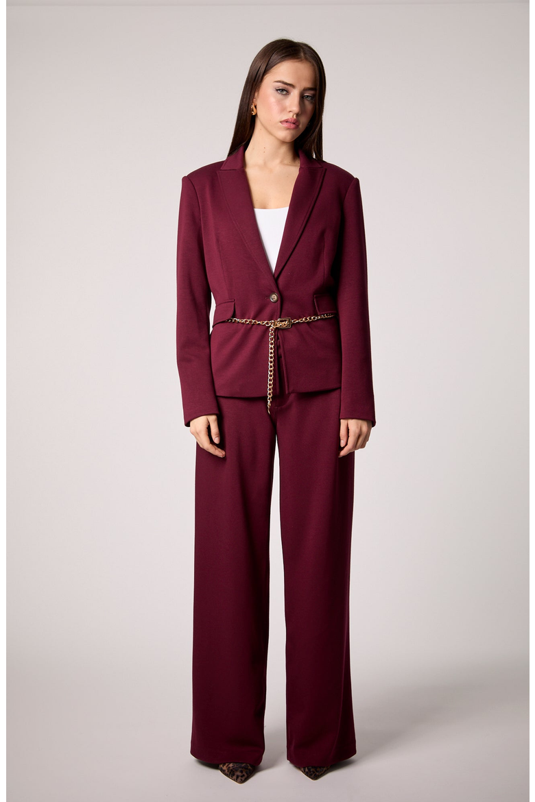 Taylor Wide Leg Trouser, Alternate, color, Vampy