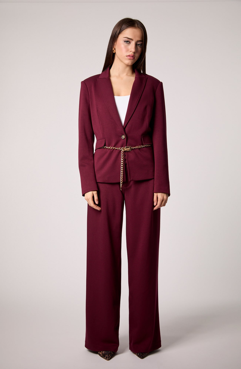 BLUE REVIVAL Taylor Wide Leg Trouser, Alternate, color, Vampy