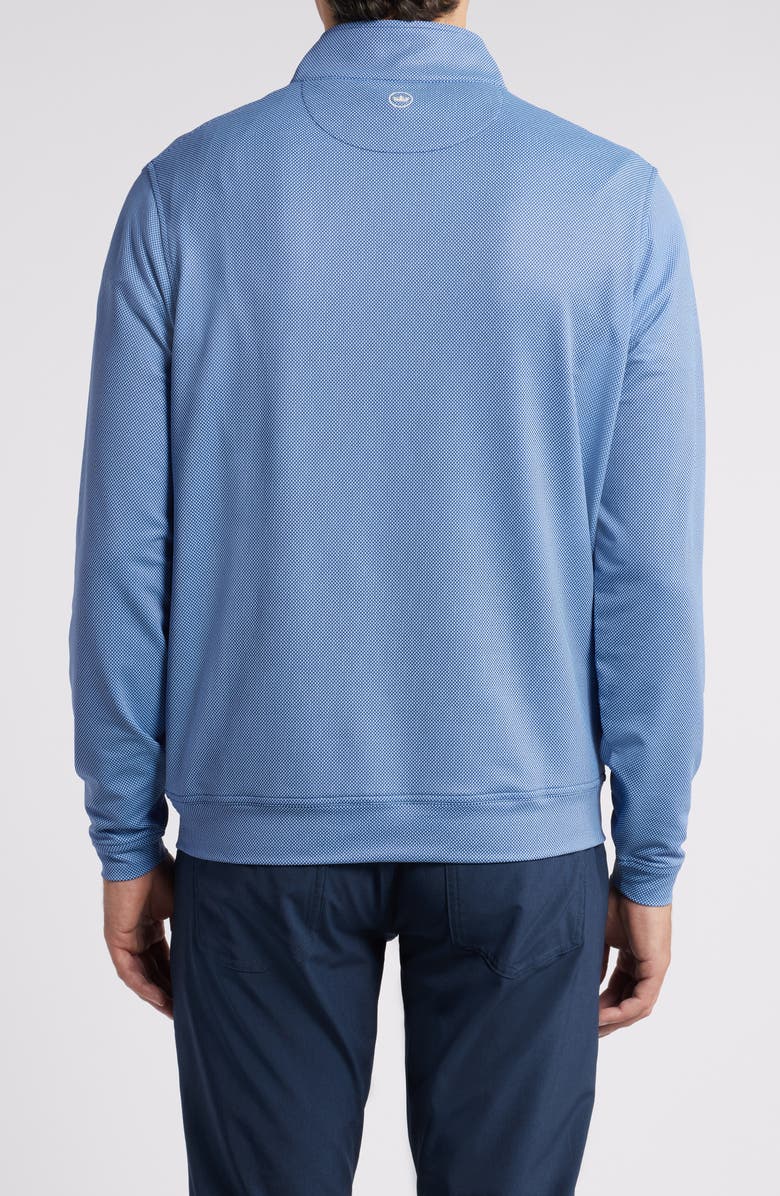 Peter Millar Perth Bird's Eye Performance Quarter Zip Pullover, Alternate, color, 