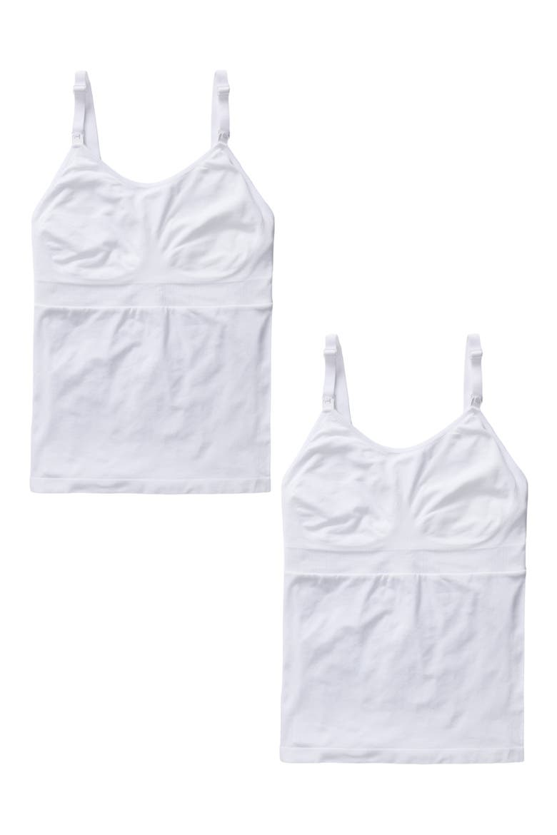 2-Pack Nursing/Pumping Camisoles, Alternate, color, WHITE/ WHITE