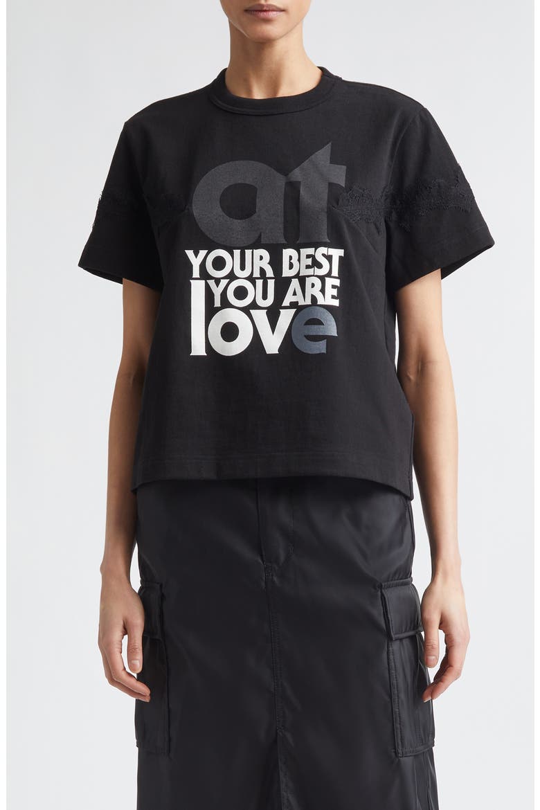 At Your Best, You Are Love Graphic T-Shirt, Main, color, BLACK