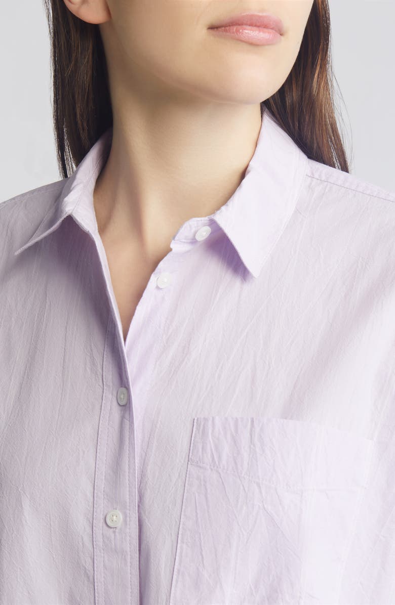 Madewell The Oversize Straight Hem Signature Poplin Shirt, Alternate, color, 