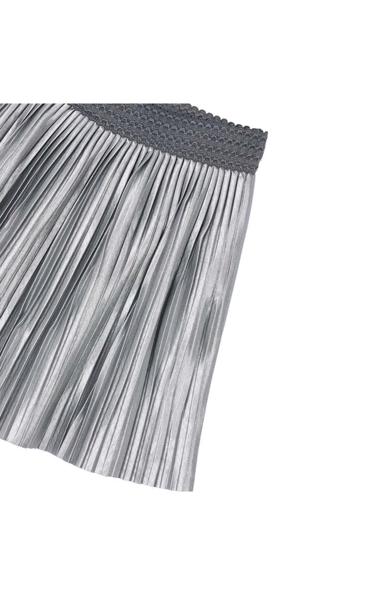 Mayoral Pleated Skirt, Alternate, color, Metallic Silver