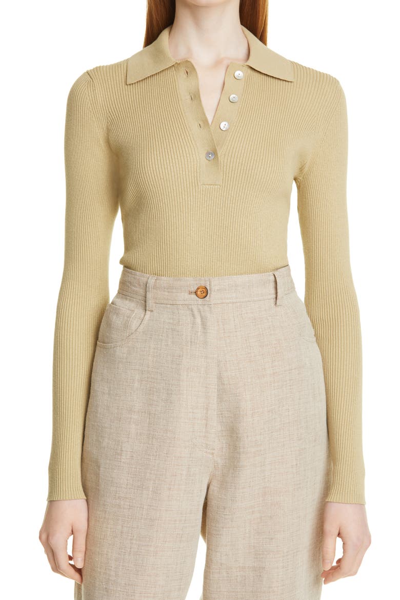 Everly Polo, Main, color, SAGE GREEN