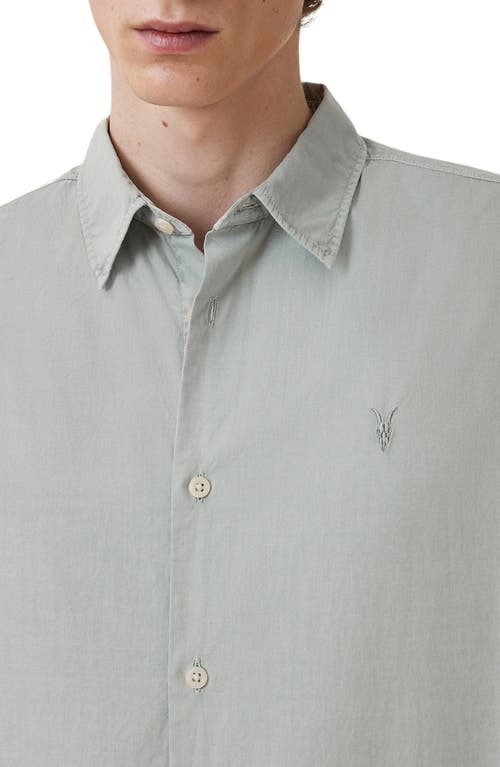 Allsaints Tahoe Button-up Shirt In Gray