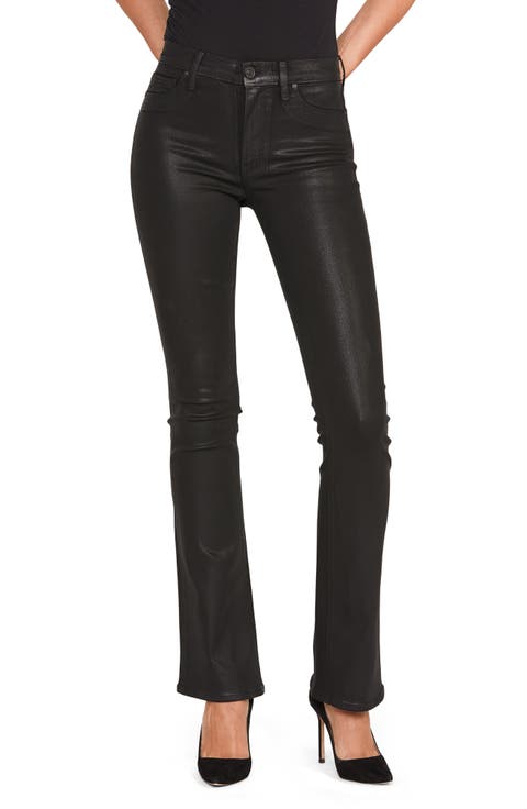 Barbara Coated High Waist Bootcut Jeans