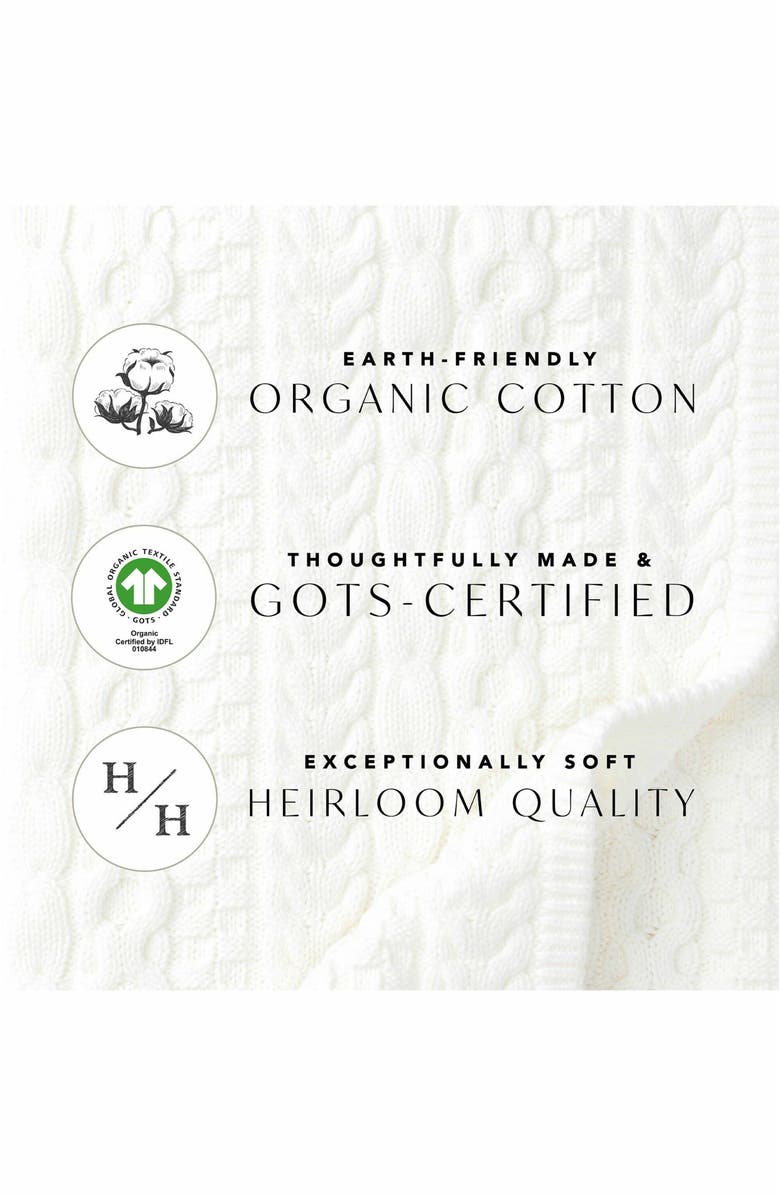 Hope & Henry Baby Girls' Organic Tweed Bow Sweater Dress, Infant, Alternate, color,