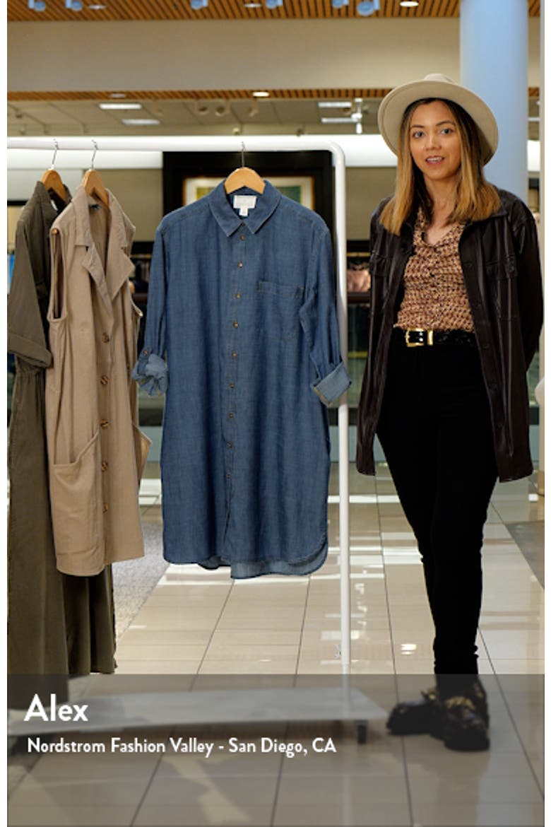 Long Sleeve Chambray Shirtdress video