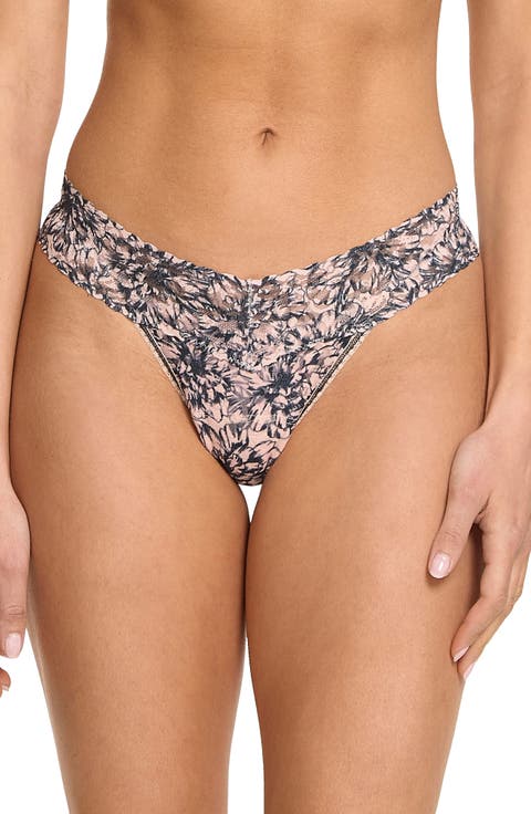 Print Low Rise Thong