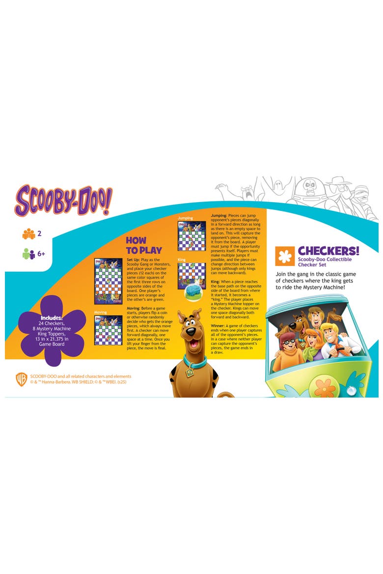 Scooby-Doo! Checkers Board Game Game, Alternate, color, Multicolor