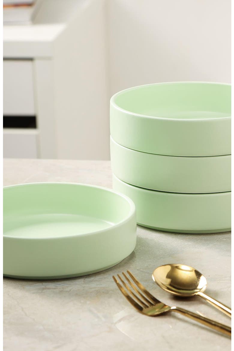 Stella Porcelain 6-Piece Pasta Bowl Set, Alternate, color, Pastel Orange