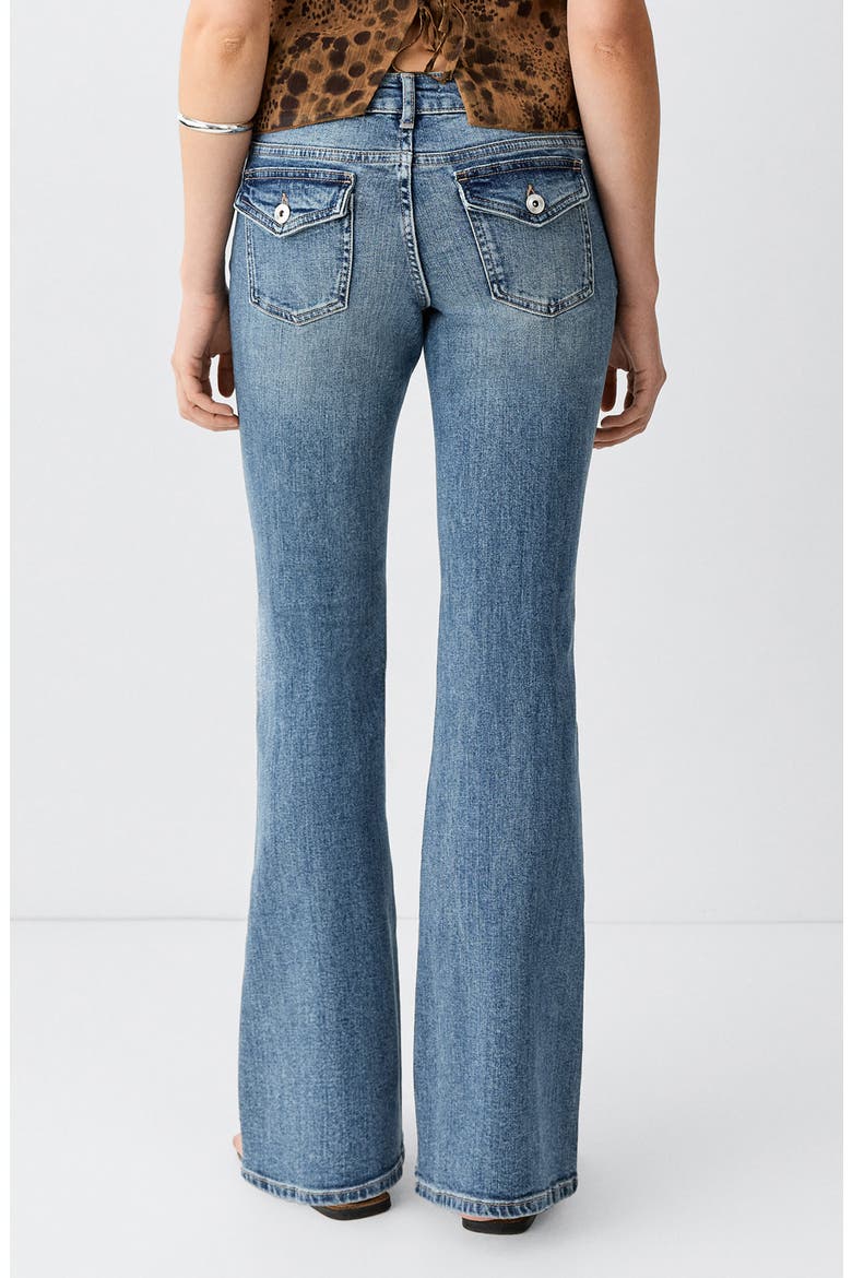 Kids' Flare Leg Jeans, Alternate, color, MEDIUM VINTAGE BLUE