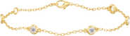 Everlee Round Bezel Station Bracelet Lab Diamond in 14K Gold