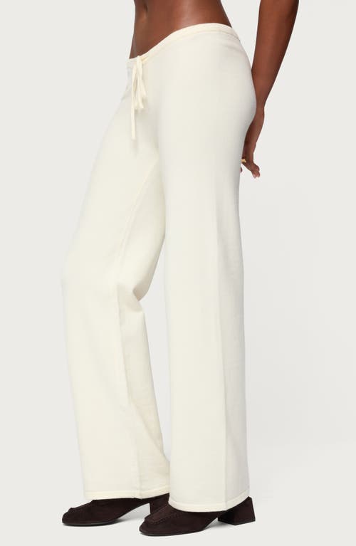 Edikted Montanna Knit Drawstring Pants In Pattern