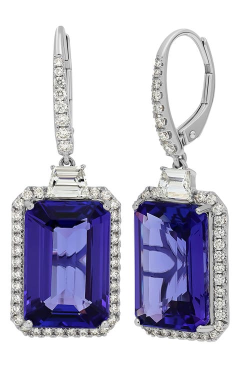 Tanzanite & Diamond Drop Earrings (Nordstrom Exclusive)