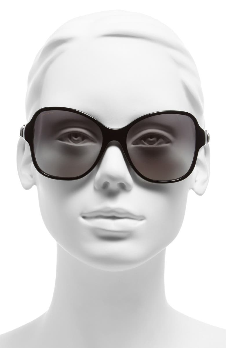 BVLGARI 57mm Sunglasses, Alternate, color, 