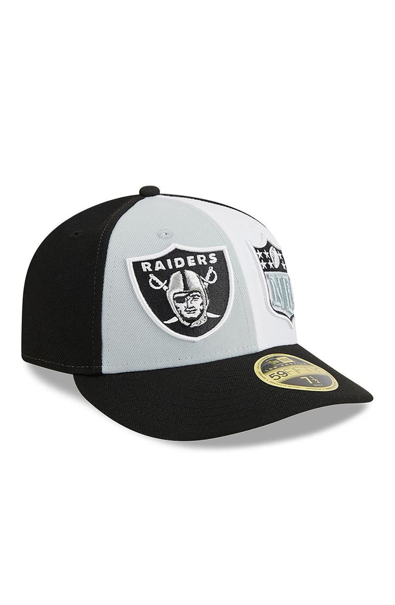 New Era Men's New Era Gray/Black Las Vegas Raiders 2023 Sideline Low Profile 59FIFTY Fitted Hat, Alternate, color, Gray