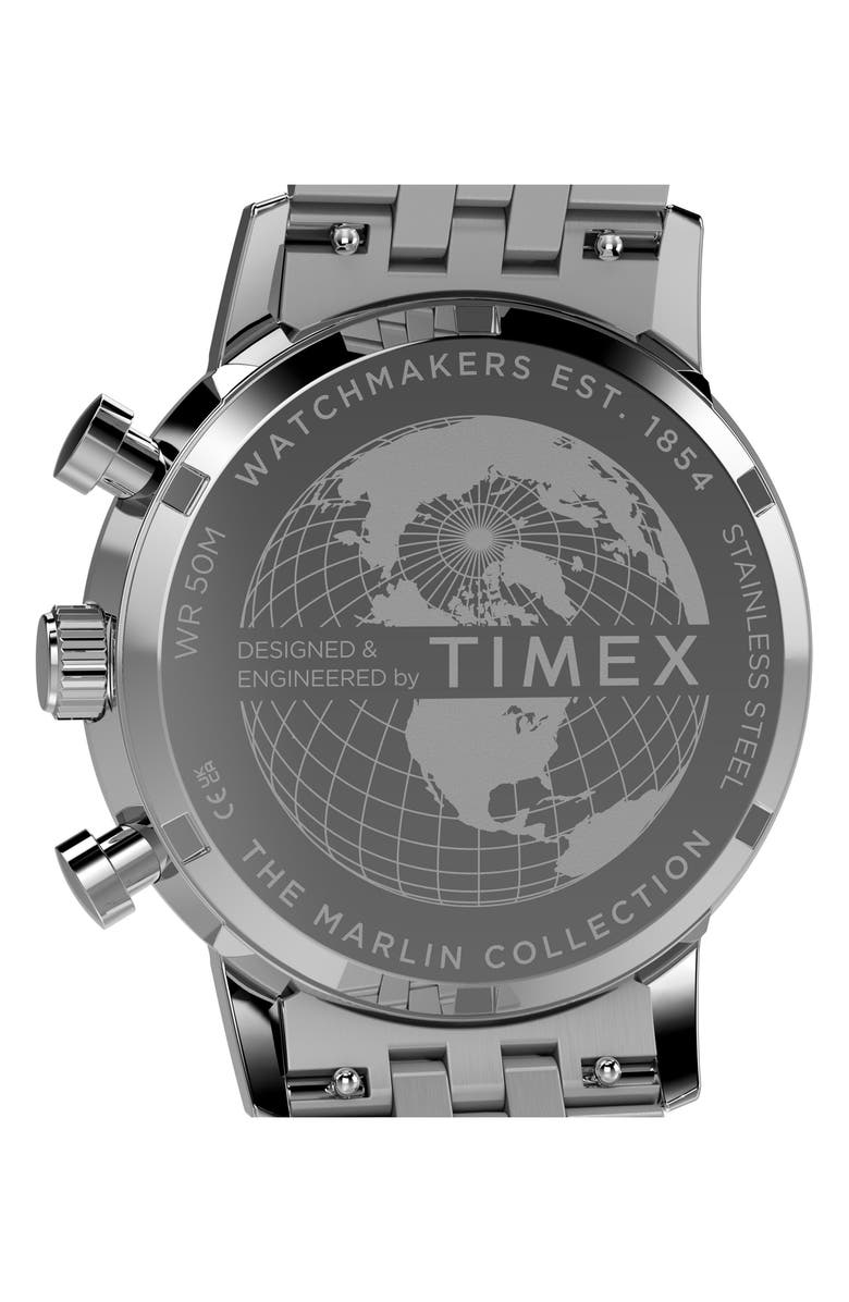 Timex<sup>®</sup> Marlin<sup>®</sup> Chronograph Bracelet Watch, 40mm, Alternate, color, Stainless Steel