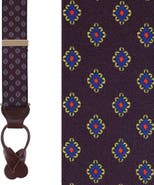 Trafalgar Luxe Diamond Elastic Button End Suspenders (braces)