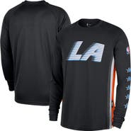 Nike Men's Nike  Black LA Clippers 2025/26 City Edition Authentic Pregame Dri-FIT Long Sleeve Shooting T-Shirt