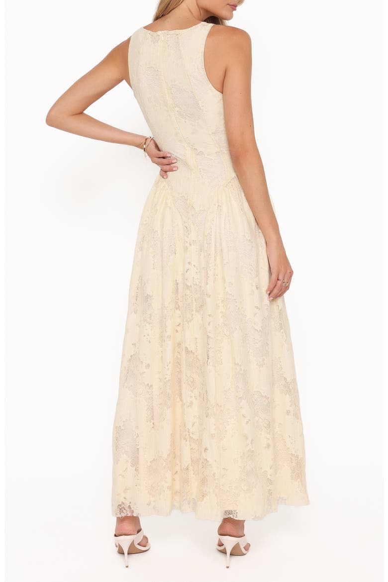 Denny Lace Sleeveless Maxi Dress, Alternate, color, BUTTER YELLOW