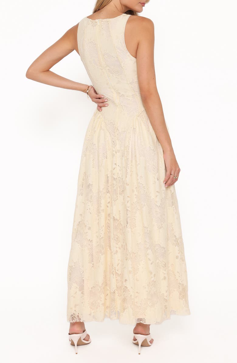 Petal & Pup Denny Lace Sleeveless Maxi Dress, Alternate, color, Butter Yellow