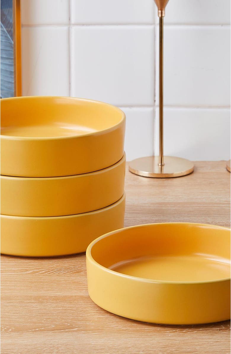 Stone Lain Cleo Stoneware 16-Piece Dinnerware Set, Alternate, color, Yellow