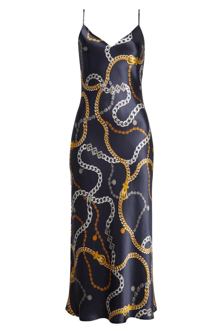 Seridie Silk Midi Slipdress, Alternate, color, MIDNIGHT MULTI CLASSIC CHAIN