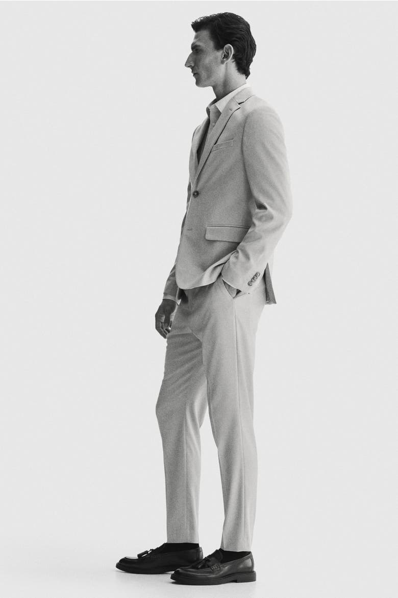 Slim-fit Jacket, Alternate, color, Beige