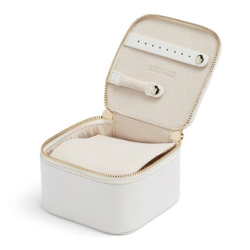 Wolf Maria Zip Jewelry Cube In White