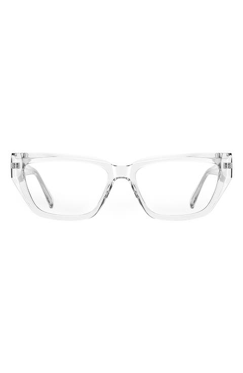 Maya 53mm Geometric Blue Light Blocking Glasses