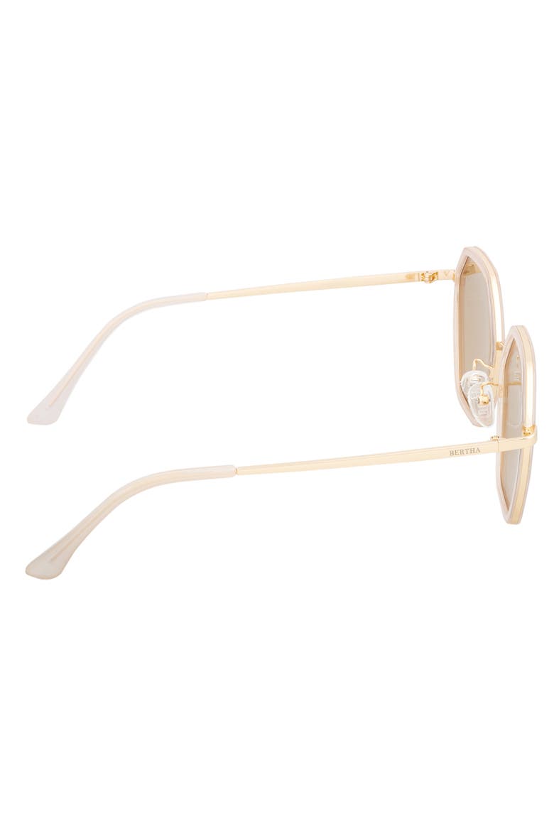 Ariana Polarized Sunglasses, Alternate, color, Pink/Clear