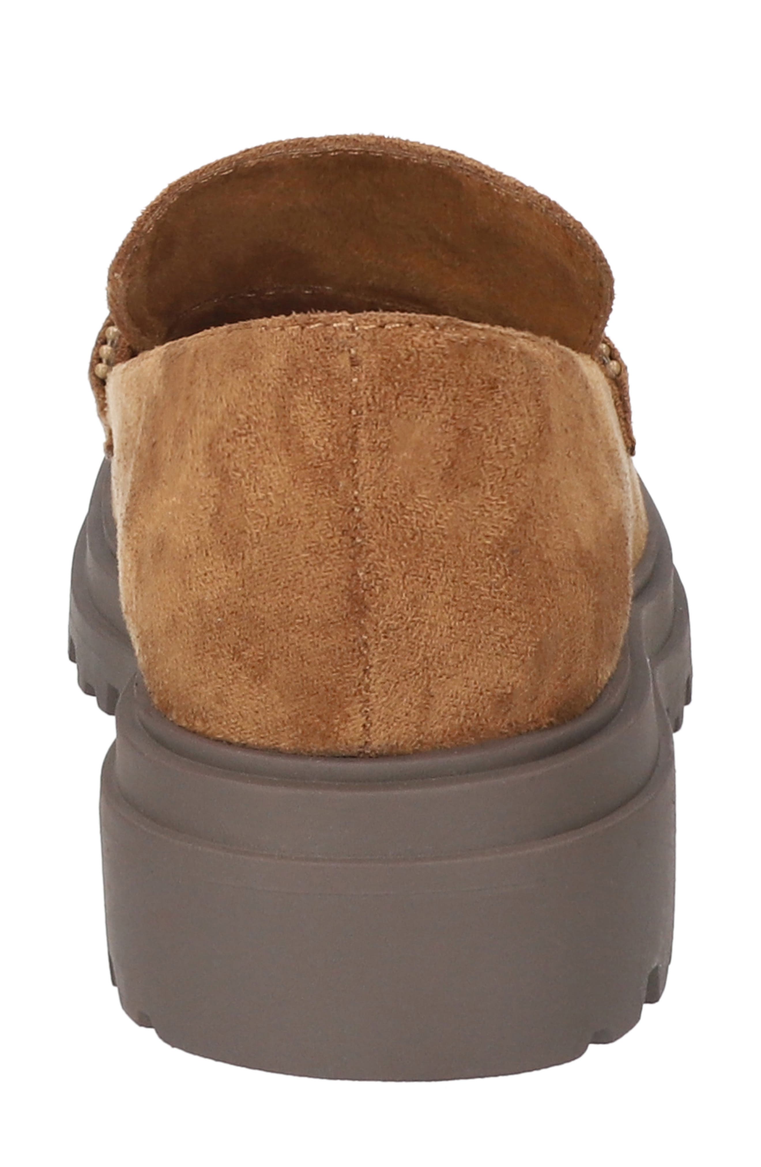 Pulse Faux Leather Platform Loafer, Alternate, color, COGNAC SUEDE
