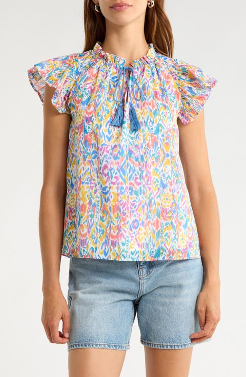 Deniza Flutter Sleeve Top
