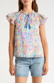 SUGARLIPS Deniza Flutter Sleeve Top