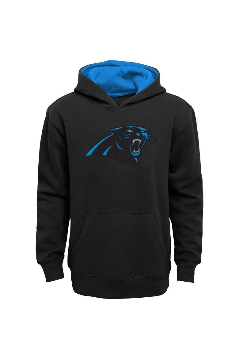 Youth Black Carolina Panthers Prime Pullover Hoodie, Main, color, Black