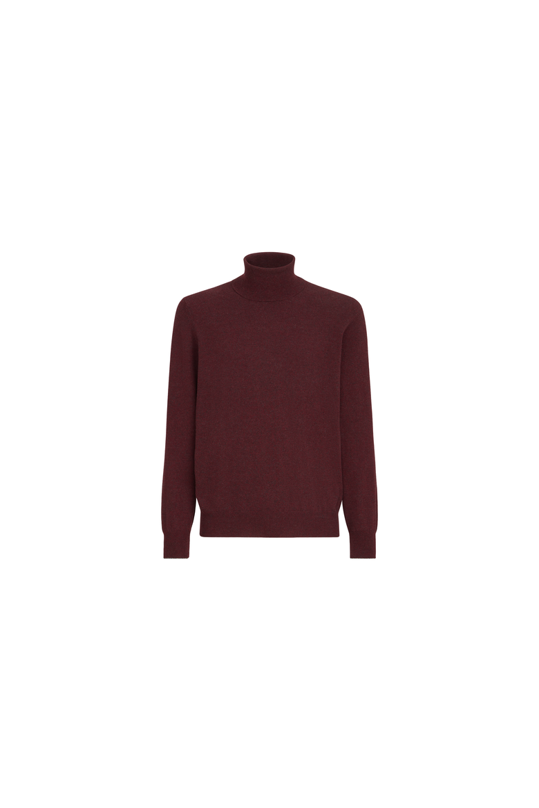 Mouliné cashmere turtleneck sweater, Alternate, color, Dark Grey
