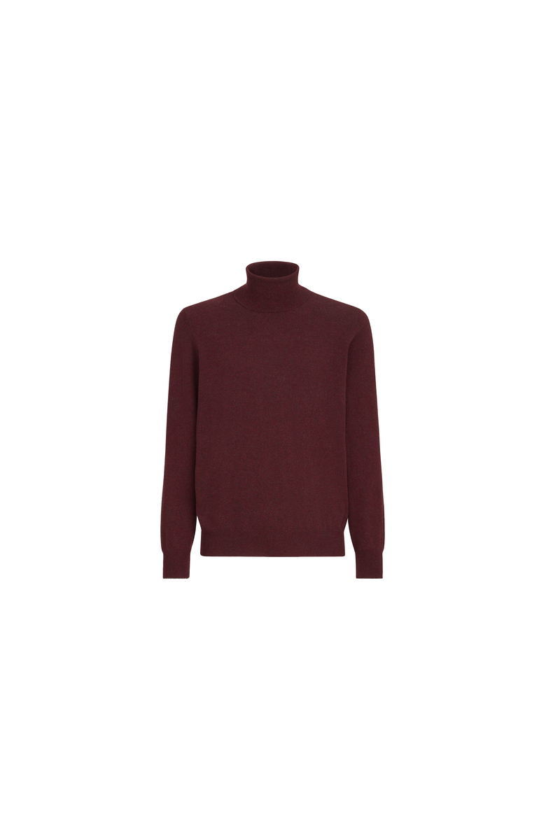 Brunello Cucinelli Mouliné cashmere turtleneck sweater, Alternate, color, Dark Grey