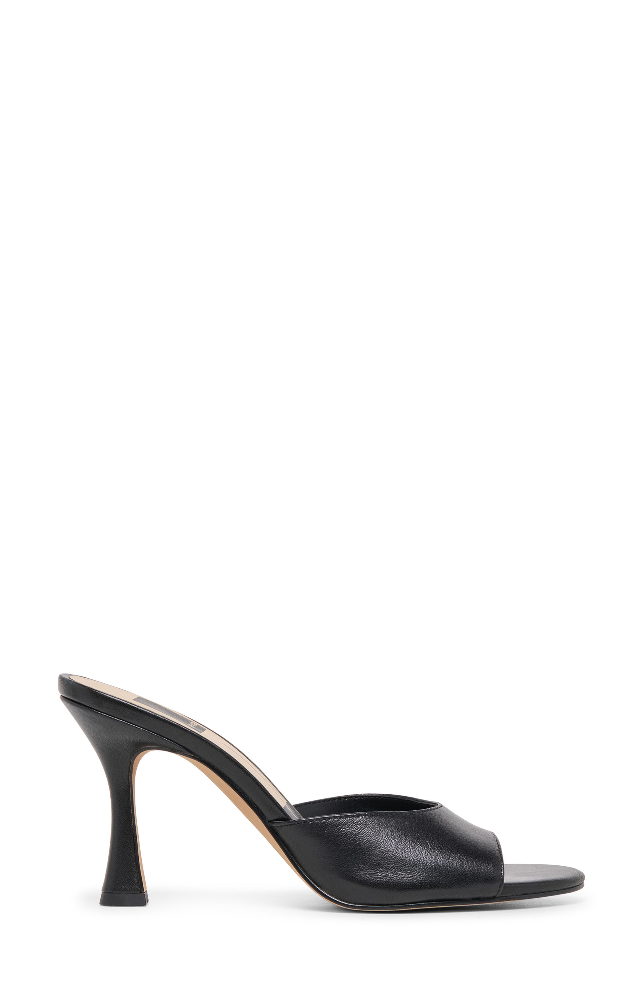 Dolce Vita Rosha Slide Sandal, Alternate, color, Black Leather