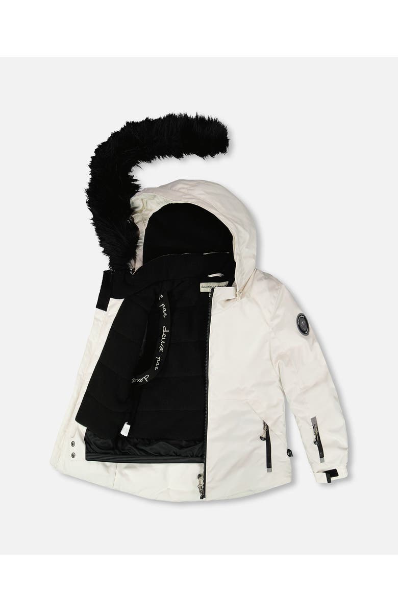 Deux par Deux Two-Piece Play Snowsuit with Pants, Main, color, Off-White