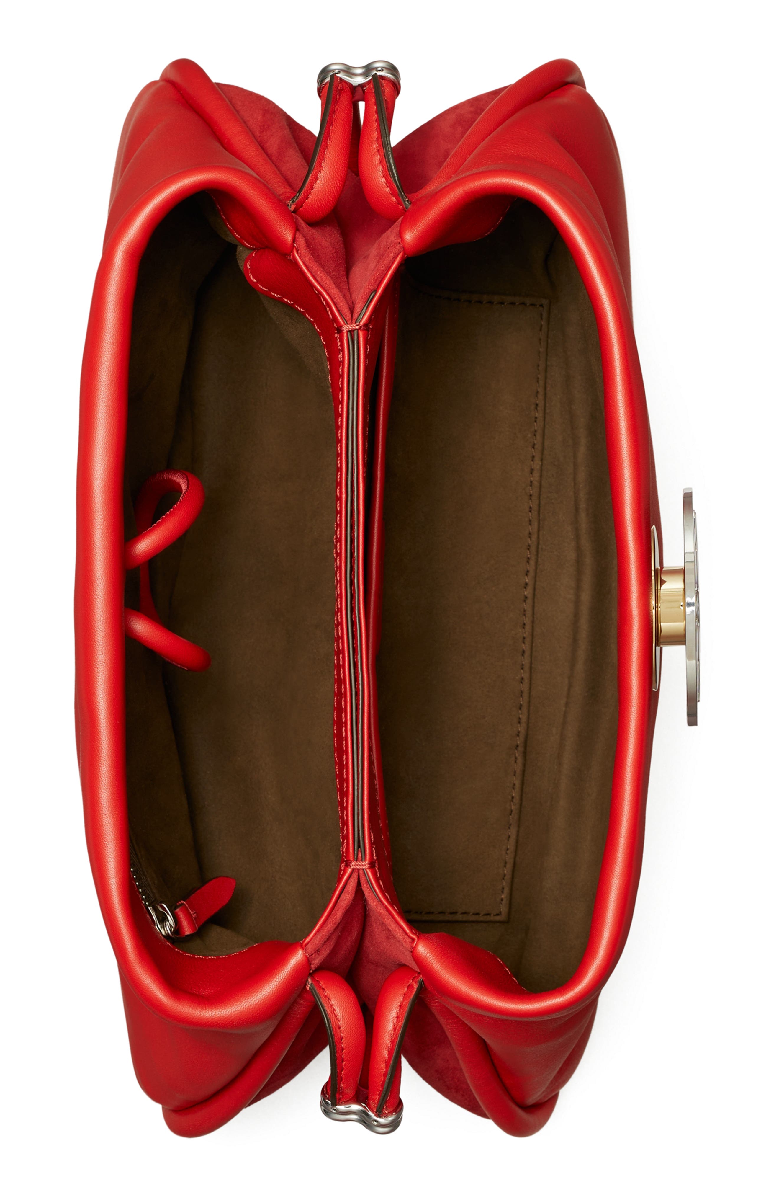 Tory Burch Violet Leather Shoulder Bag, Alternate, color, 